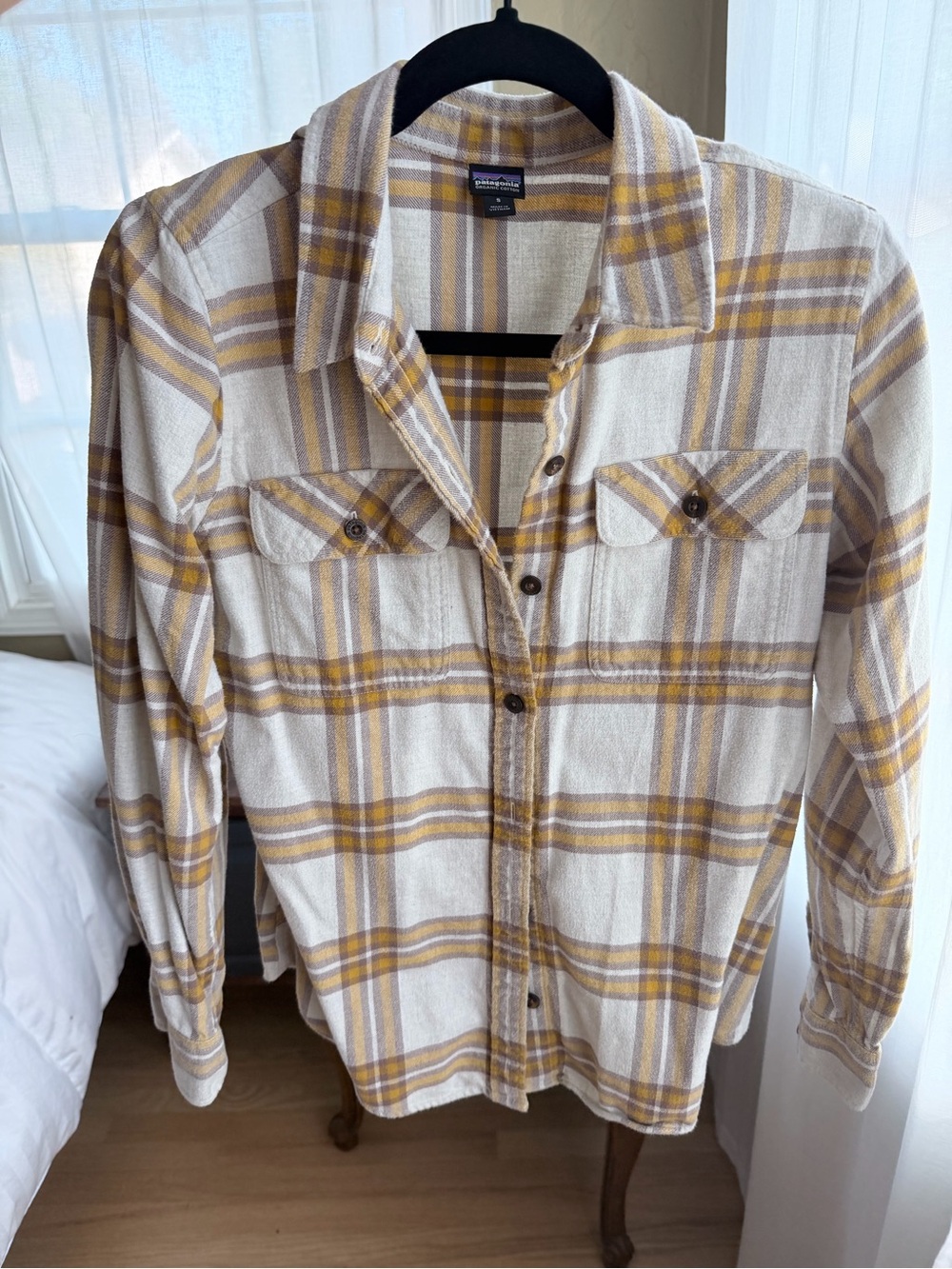 Patagonia Fjord Plaid Flannel Shirt Long Sleeve Button Up